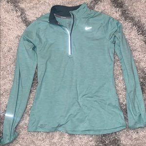 Mint green Nike Dri Fit quarter zip